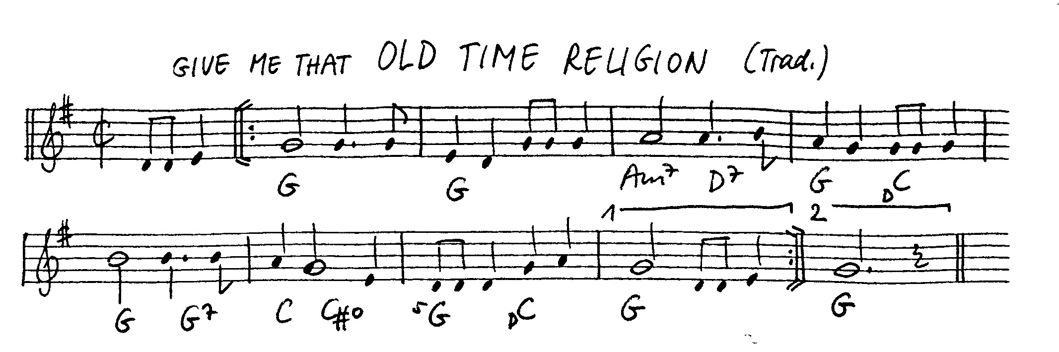 old time religion leadsheet – book us for your next 20s or gatsby event